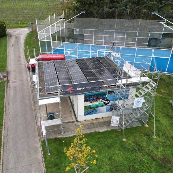 Installation solaire photovoltaïque centre sportif, Bernex, Genève
