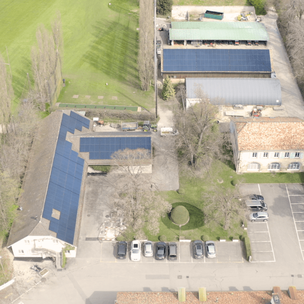 Installation solaire photovoltaïque, Cologny, Genève